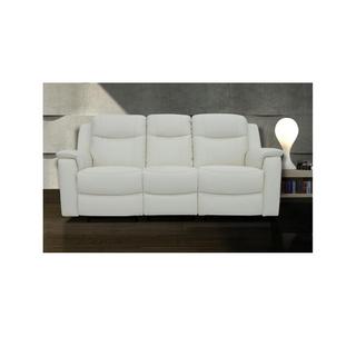 Vente-unique Relaxsofa Leder 3Sitzer ElfenbeinEVASION  