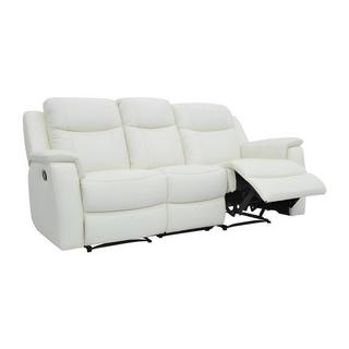 Vente-unique Relaxsofa Leder 3Sitzer ElfenbeinEVASION  