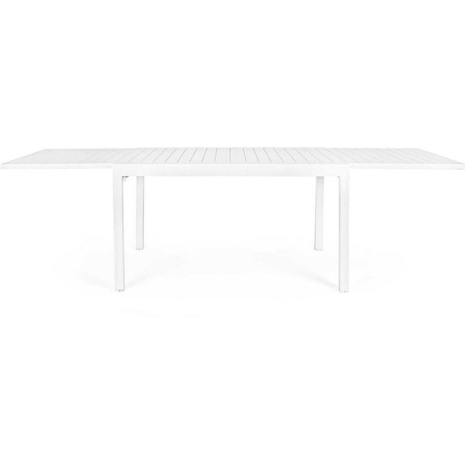 mutoni Table extensible de jardin Pelagius 135-270x90 blanc  