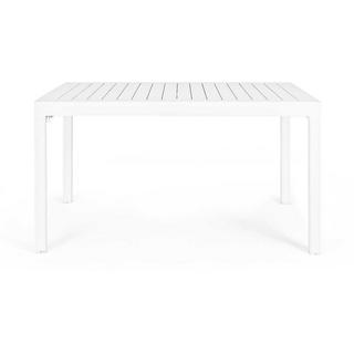 mutoni Table extensible de jardin Pelagius 135-270x90 blanc  