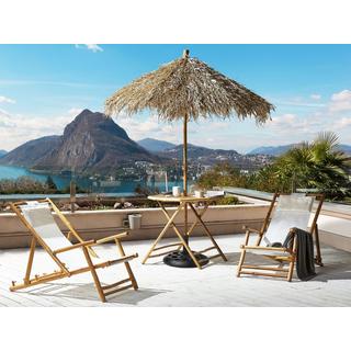 Beliani Table bistrot en Bambou Boho MOLISE  