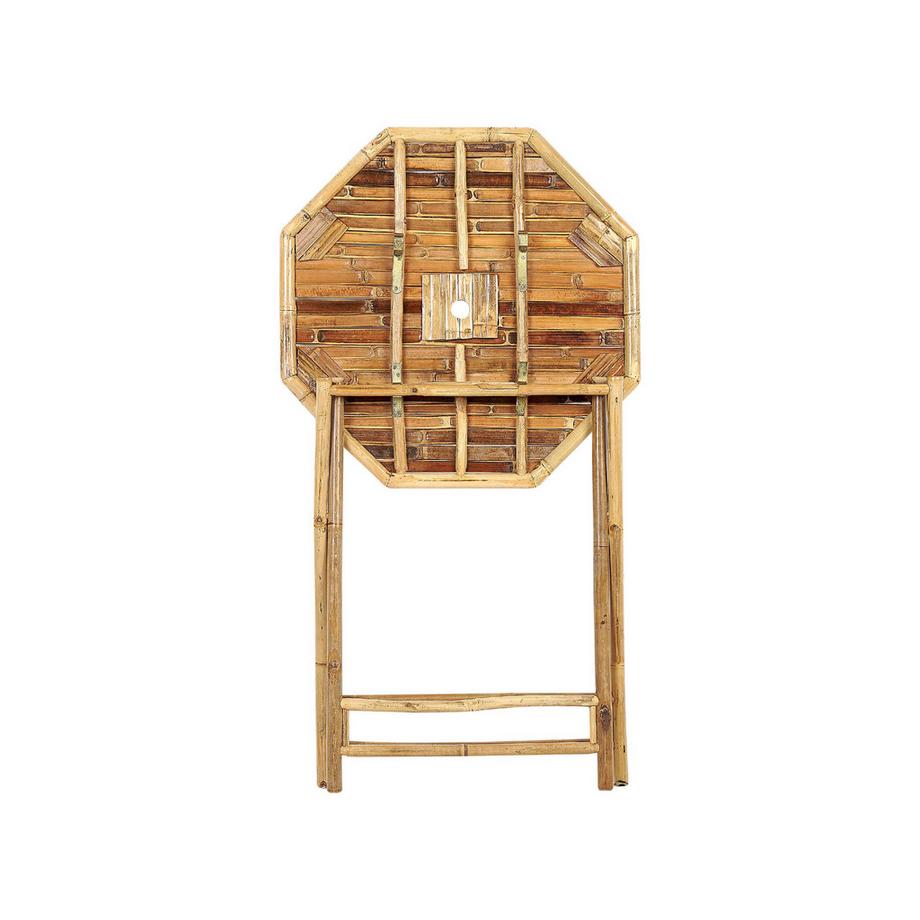 Beliani Tavolino Bistrot en Legno di bambù Boho MOLISE  