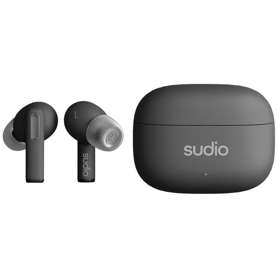 SUDIO  A1 Pro In Ear Headset Bluetooth® Stereo Schwarz Noise Cancelling Headset, Ladecase, Touch-Steu 