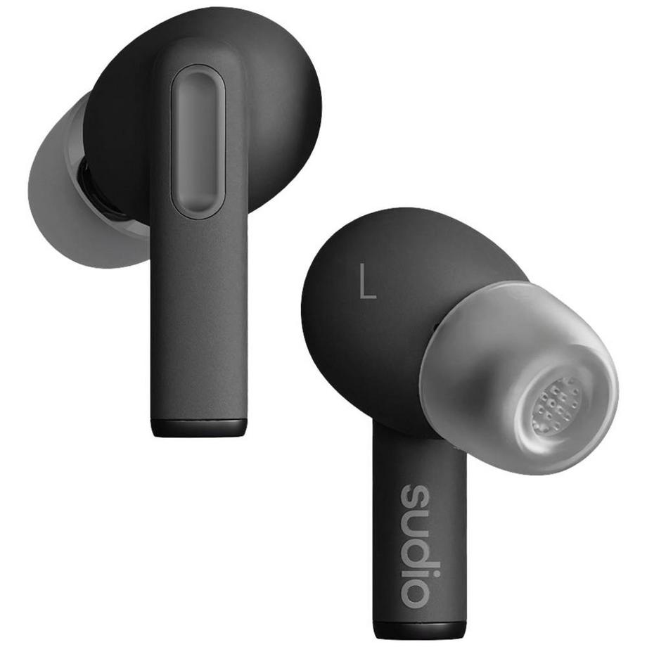 SUDIO  A1 Pro In Ear Headset Bluetooth® Stereo Schwarz Noise Cancelling Headset, Ladecase, Touch-Steu 