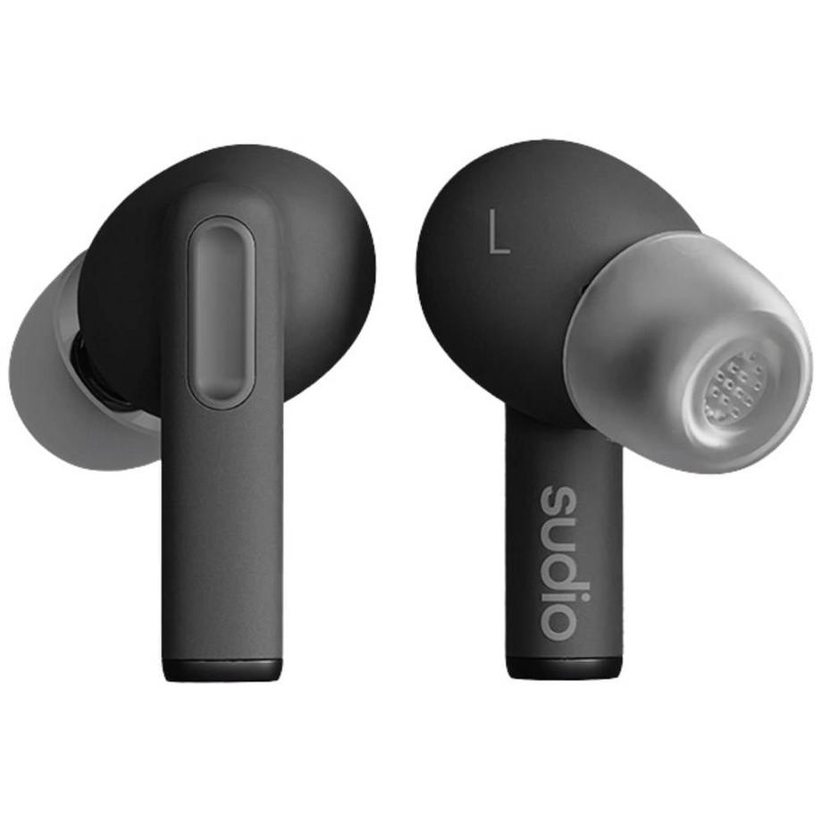 SUDIO  A1 Pro In Ear Headset Bluetooth® Stereo Schwarz Noise Cancelling Headset, Ladecase, Touch-Steu 