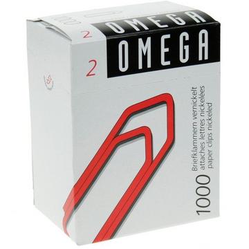 OMEGA Büroklammern Gr.2 2/1000 vernickelt, 24mm 1000 Stück