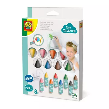 SES Creative Tiny Talents Bademalstifte 8er-Pack