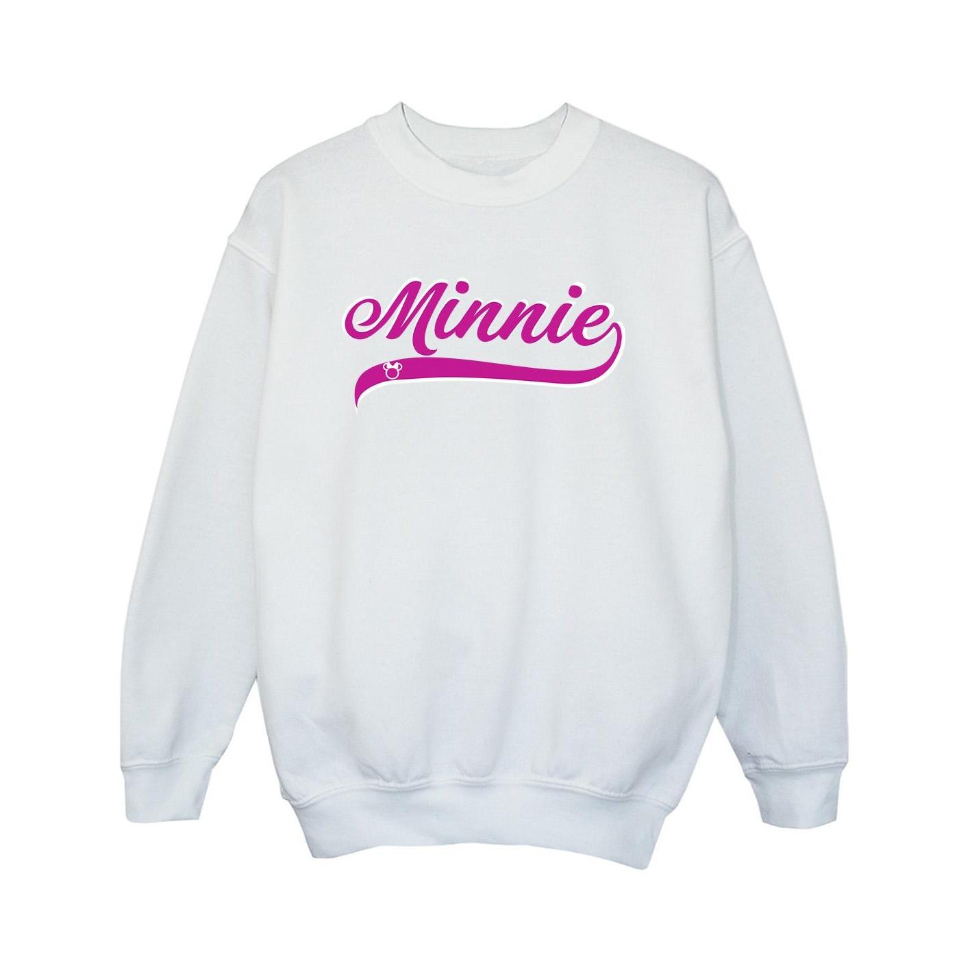 Image of Minnie Mouse Logo Sweatshirt Jungen Weiss 128