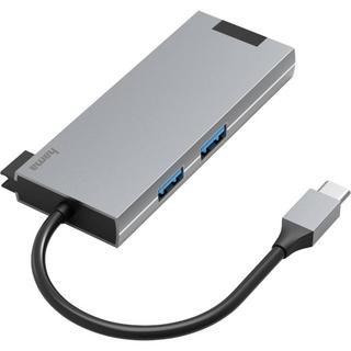 hama  00200109 Notebook-Dockingstation & Portreplikator USB 3.2 Gen 1 (3.1 Gen 1) Type-C Grau 