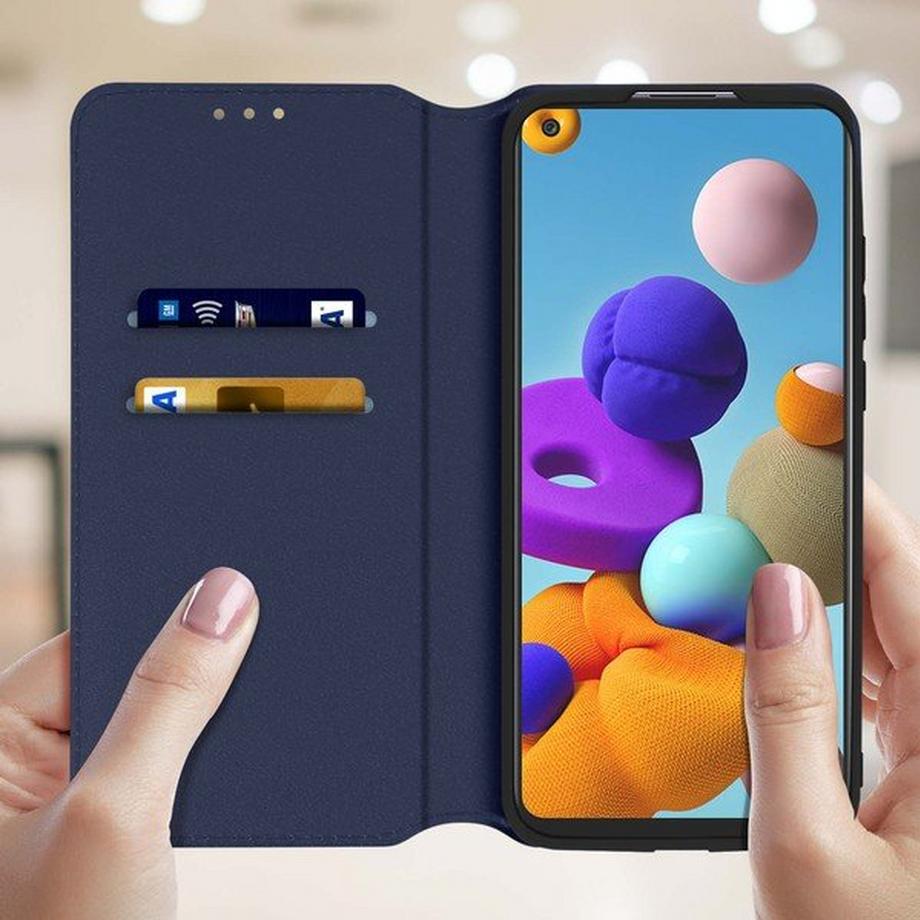 Avizar  Classic Cover Galaxy A21s Dunkelblau 