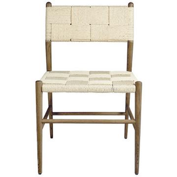 Sedia da pranzo Juliette in legno di frassino naturale