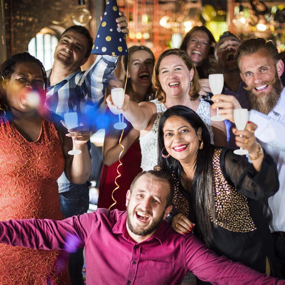 B2X Sektgläser aus Kunststoff, 6er-Set  