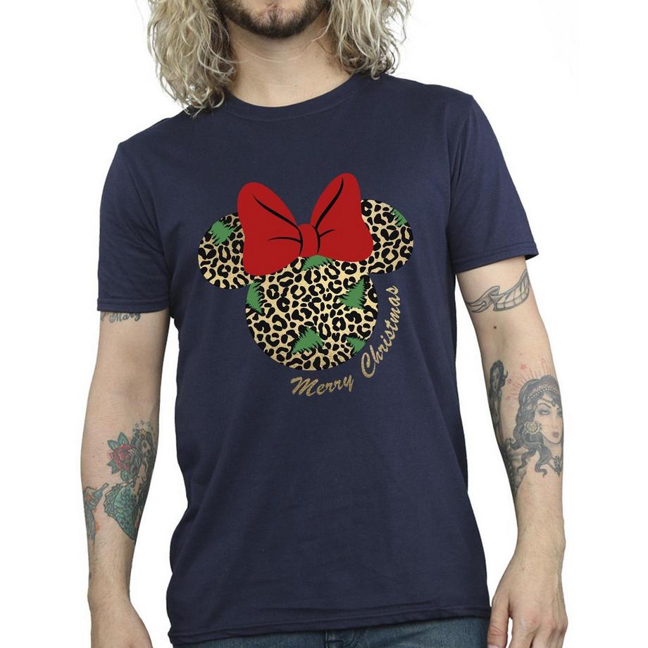 Disney T-Shirt Stampa Natalizia Minnie Mouse  