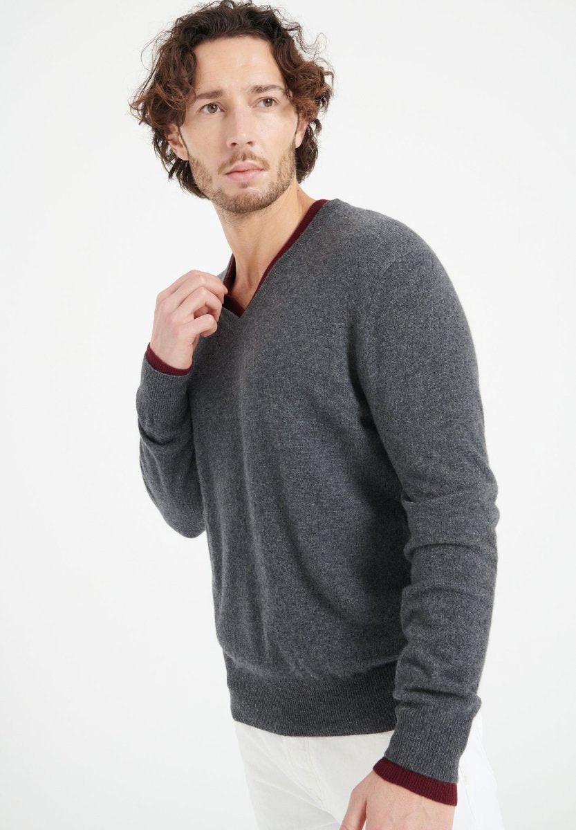 Studio Cashmere8  LUKE 1 Maglione con scollo a V - 100% cashmere 