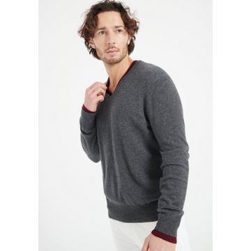 LUKE 1 Maglione con scollo a V - 100% cashmere
