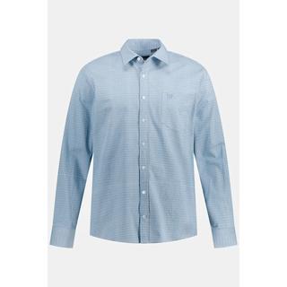 JP1880  Chemise aspect lin. Manches longues et col Kent. Coupe Modern Fit. 