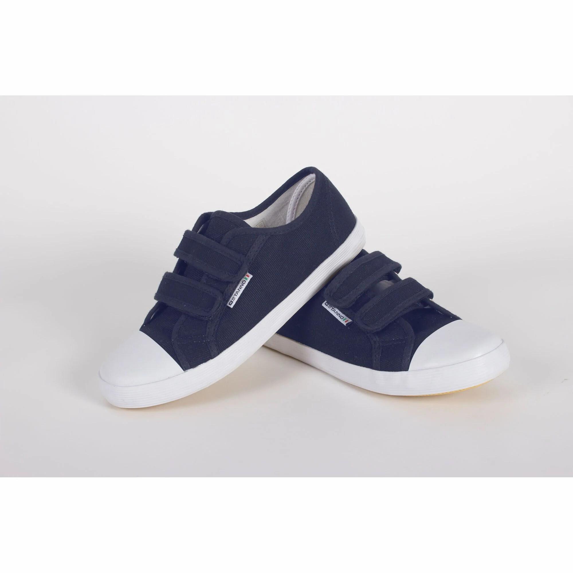 Stannol  chaussures indoor en toile enfant scratch 