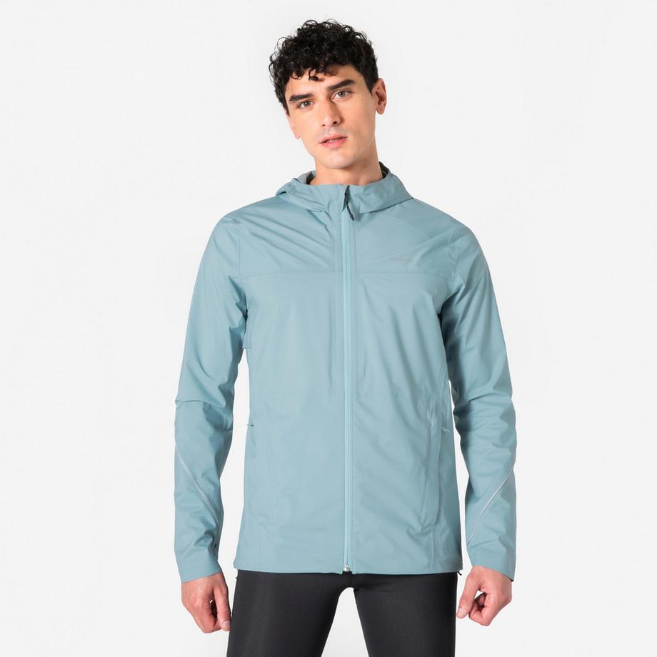 Wasserdichte Trail Running Jacke , Kiprun Run Flow, Blau