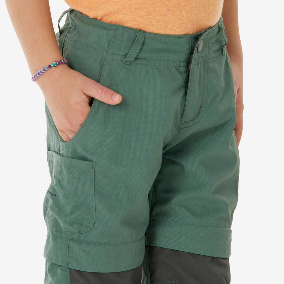 QUECHUA  Pantalon transformable randonnée montagne enfant synthétique 