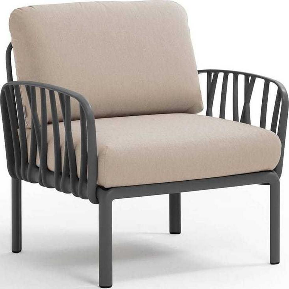 Fauteuil de jardin Komodo beige anthracite