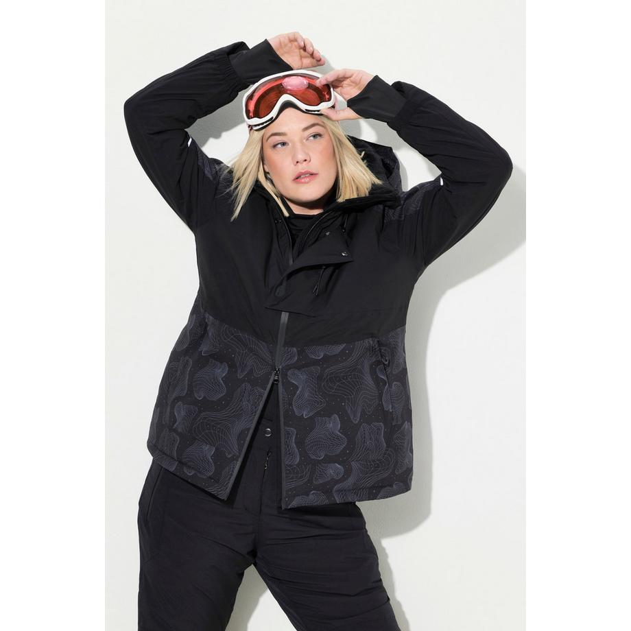 Ulla Popken Giacca Performance HYPRAR Impermeabile Ghetta Antineve Cappuccio  