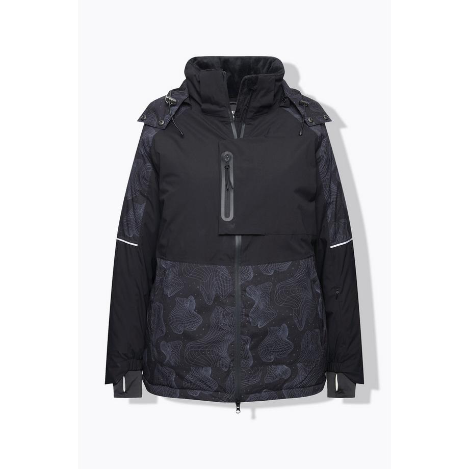 Ulla Popken Giacca Performance HYPRAR Impermeabile Ghetta Antineve Cappuccio  