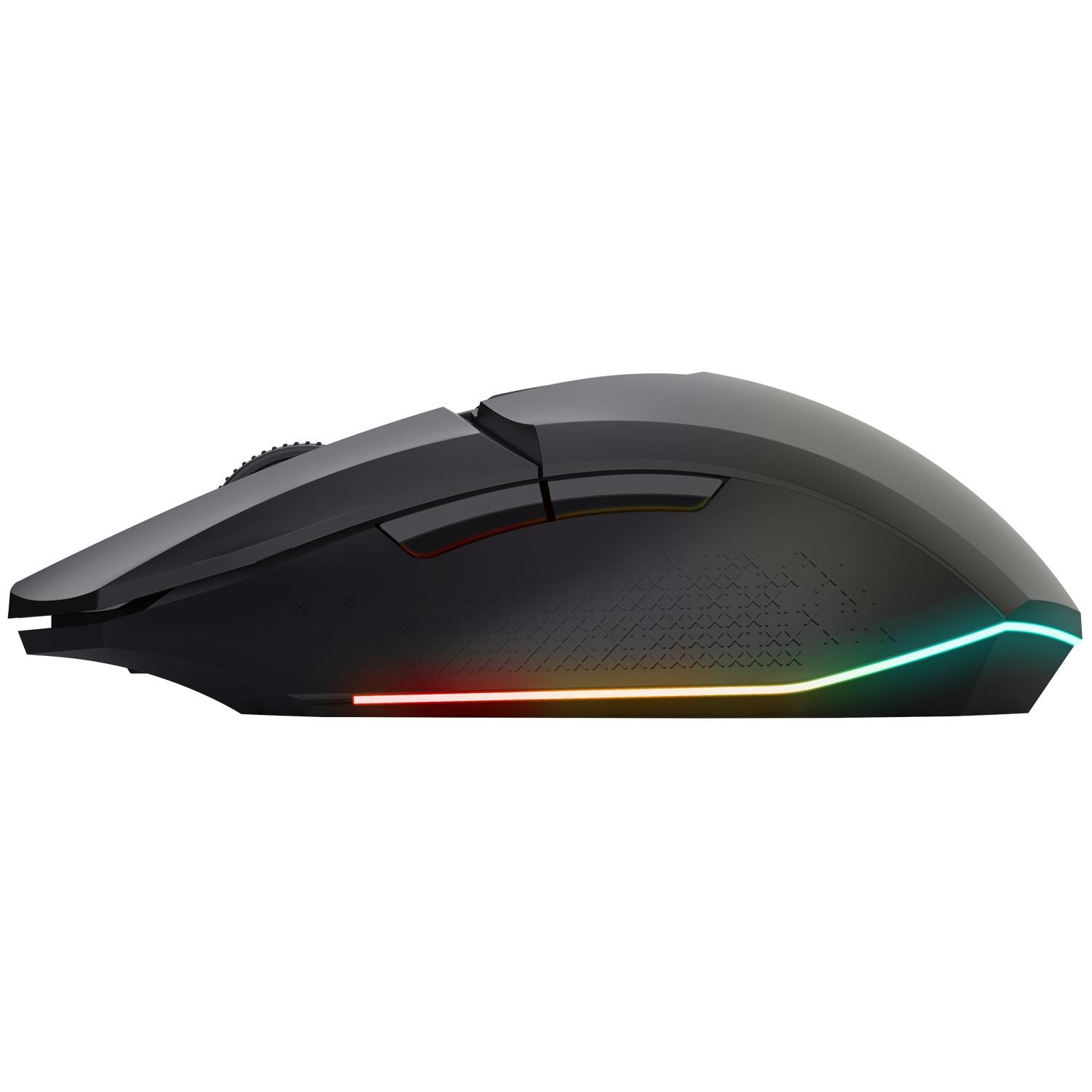 Trust  GXT 112 Felox Kabellose Gaming-Maus + Mauspad Schwarz 