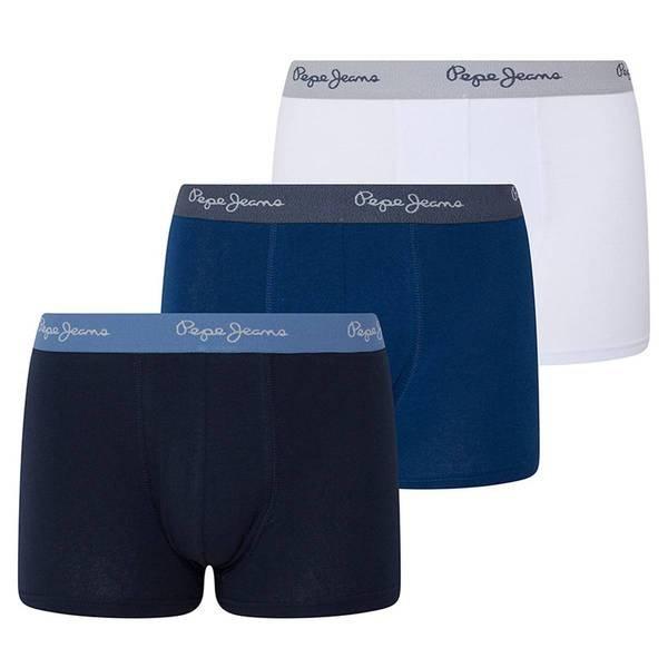 Image of Boxershort Casual Stretch Herren Blau XL