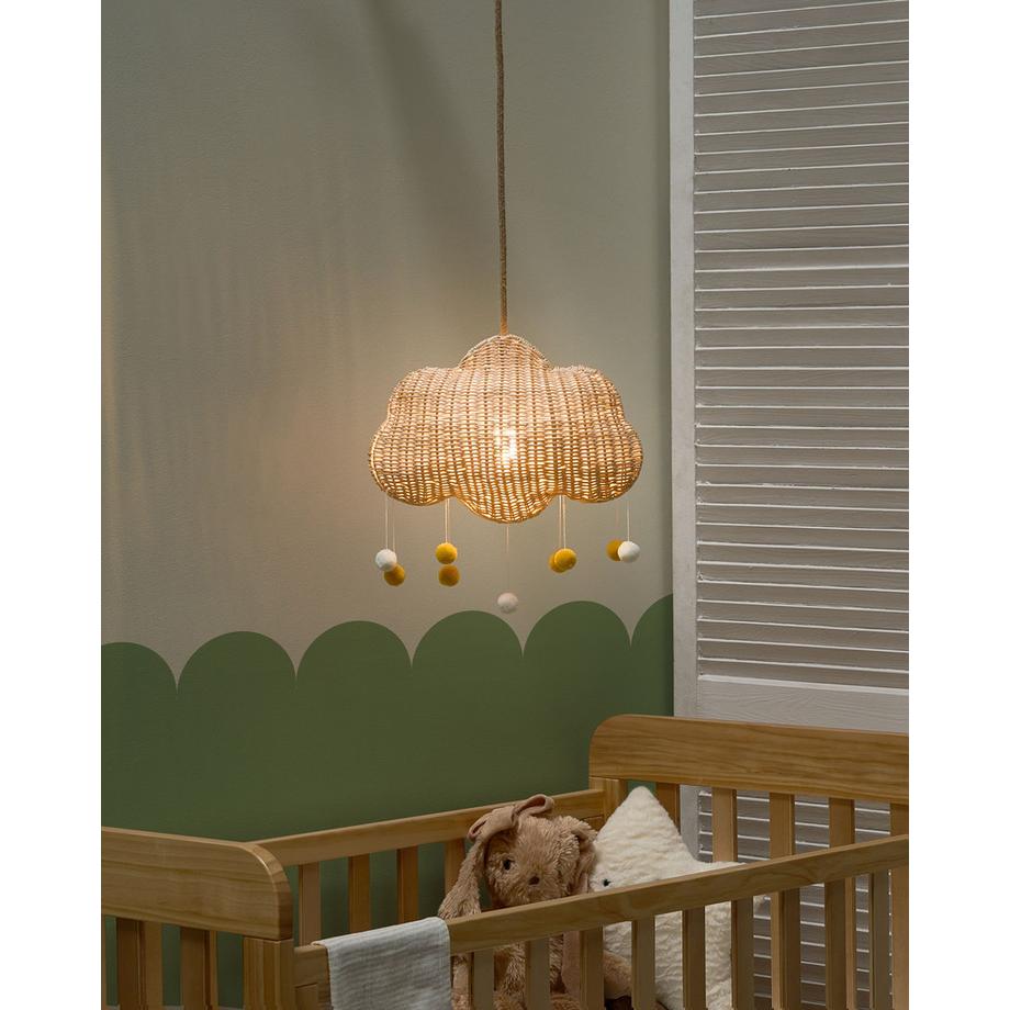 Beliani Lampe suspension en Rotin  ONON  