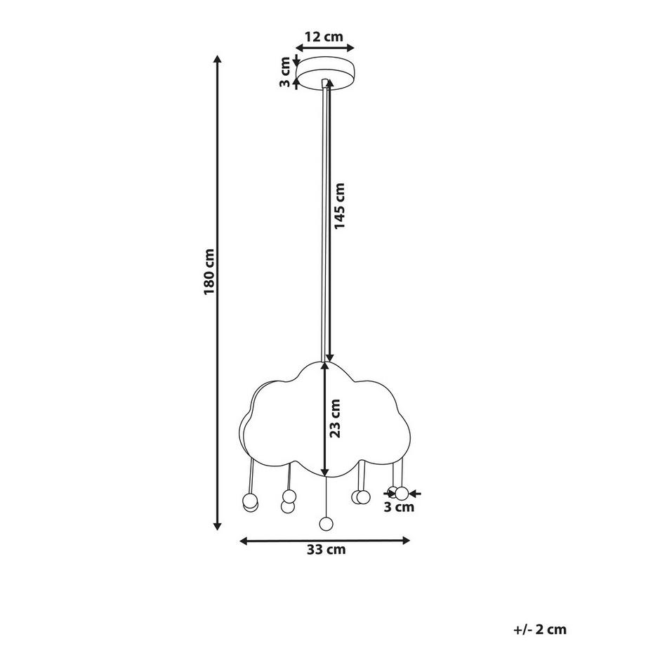 Beliani Lampe suspension en Rotin  ONON  