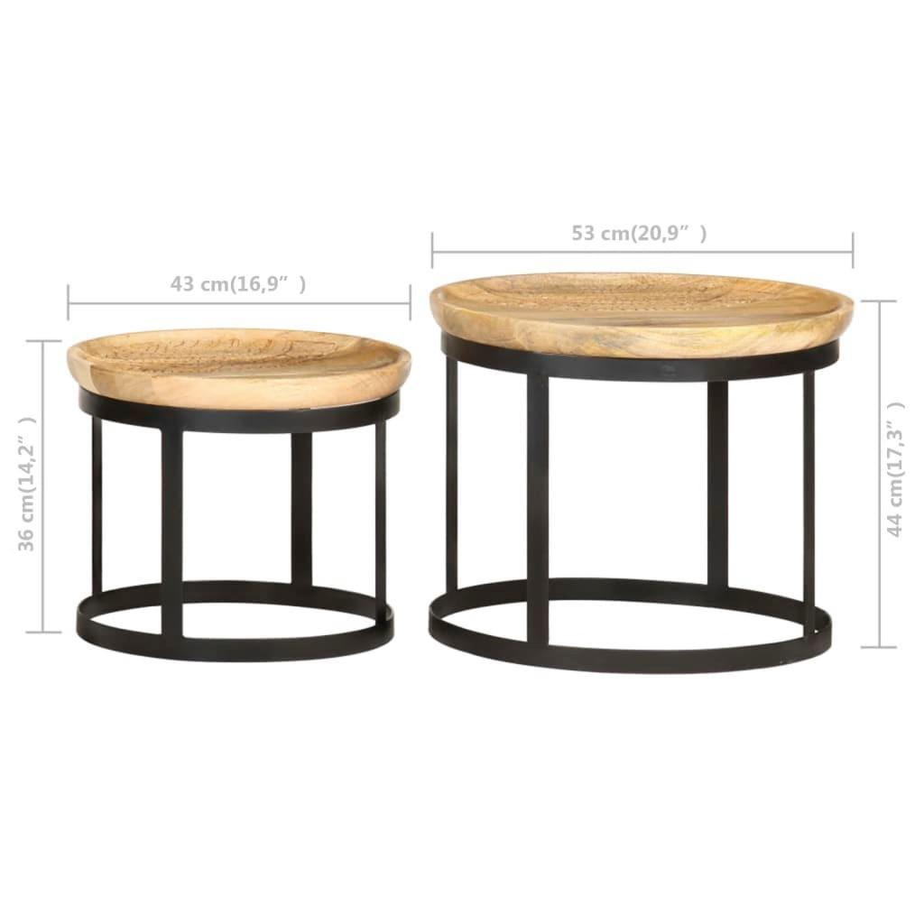 VidaXL Table d'appoint bois  