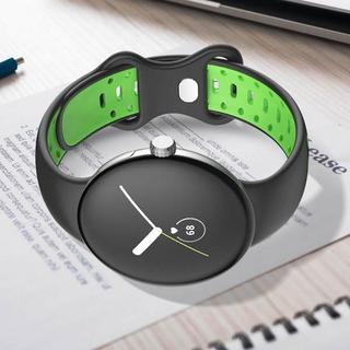 Avizar  Bracelet Pixel Watch Noir et Vert Fluo 