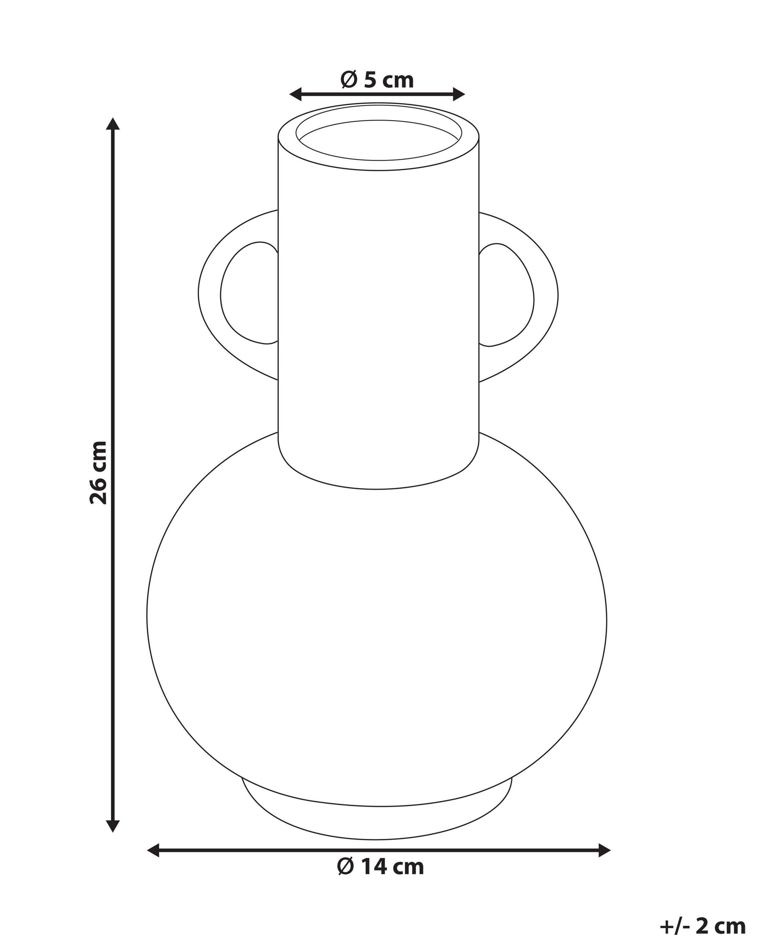 Beliani Vaso da fiori en Porcellana Moderno PEREA  