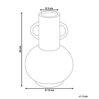 Beliani Vaso da fiori en Porcellana Moderno PEREA  