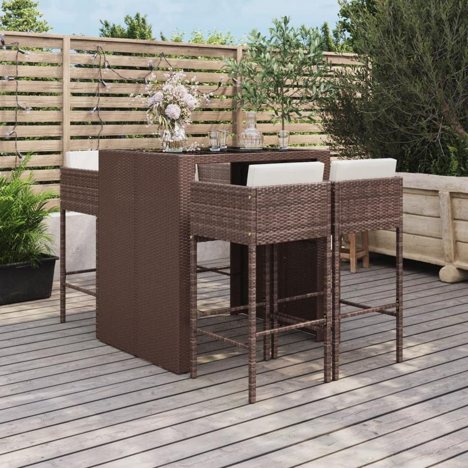 VidaXL Gartenbar set poly-rattan  