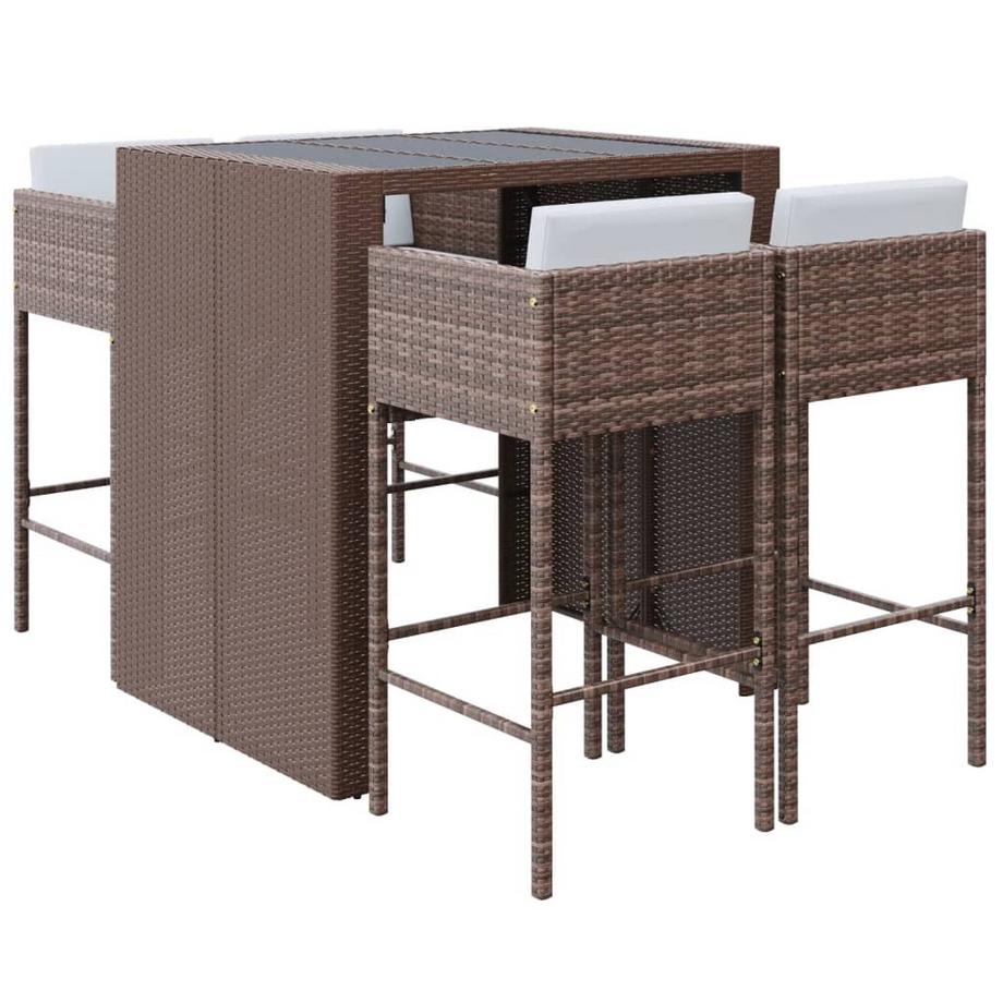 VidaXL Gartenbar set poly-rattan  