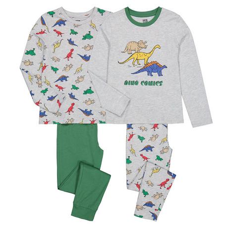 La Redoute Collections  Lot de 2 pyjamas imprimés dinosaures 