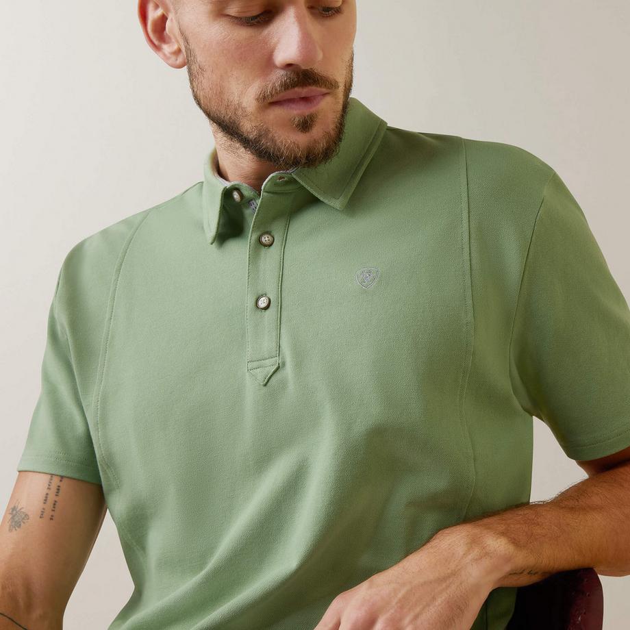 Ariat Polo Shirt con Bottoni Medaglione  