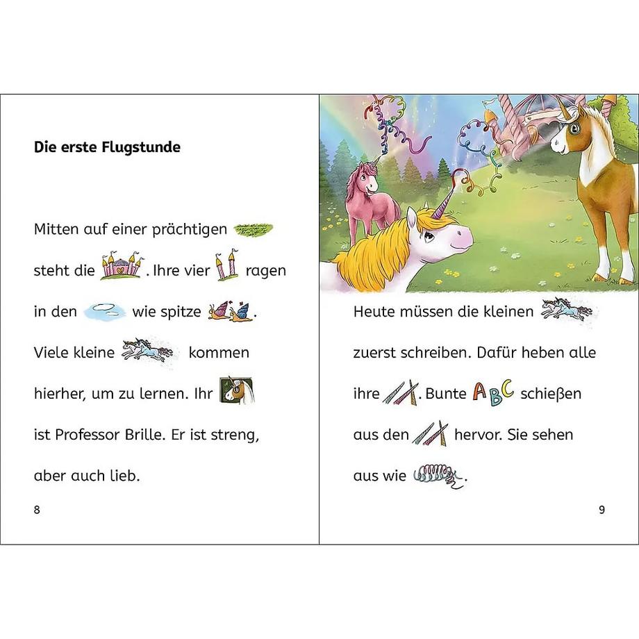 Bildermaus - Geschichten aus der Einhornschule Moser, Annette; Loewe Erstlesebücher (Hrsg.); Gerigk, Julia (Illustrationen) Couverture rigide 