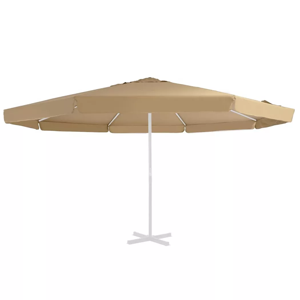 vidaXL Ersatzbezug für Sonnenschirm Taupe 515 cm