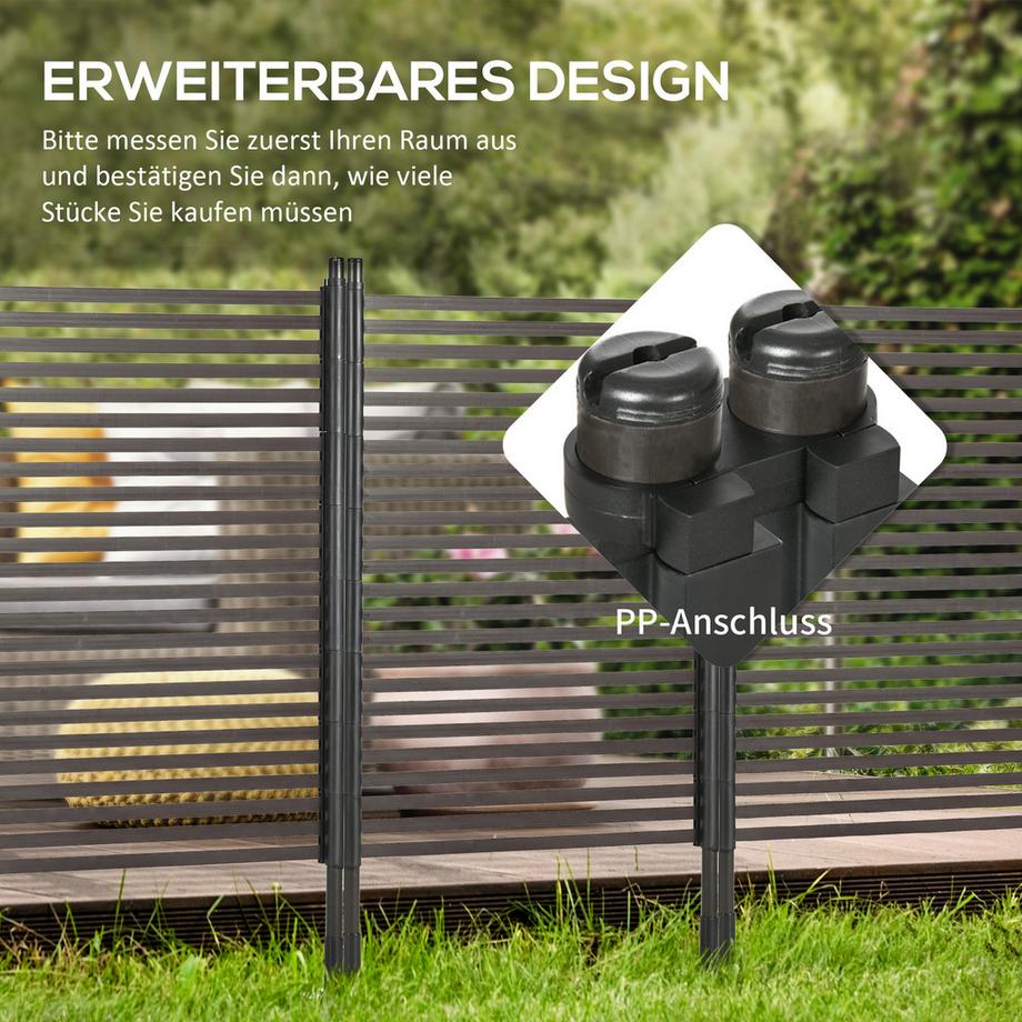 Outsunny  Gartenzaun 