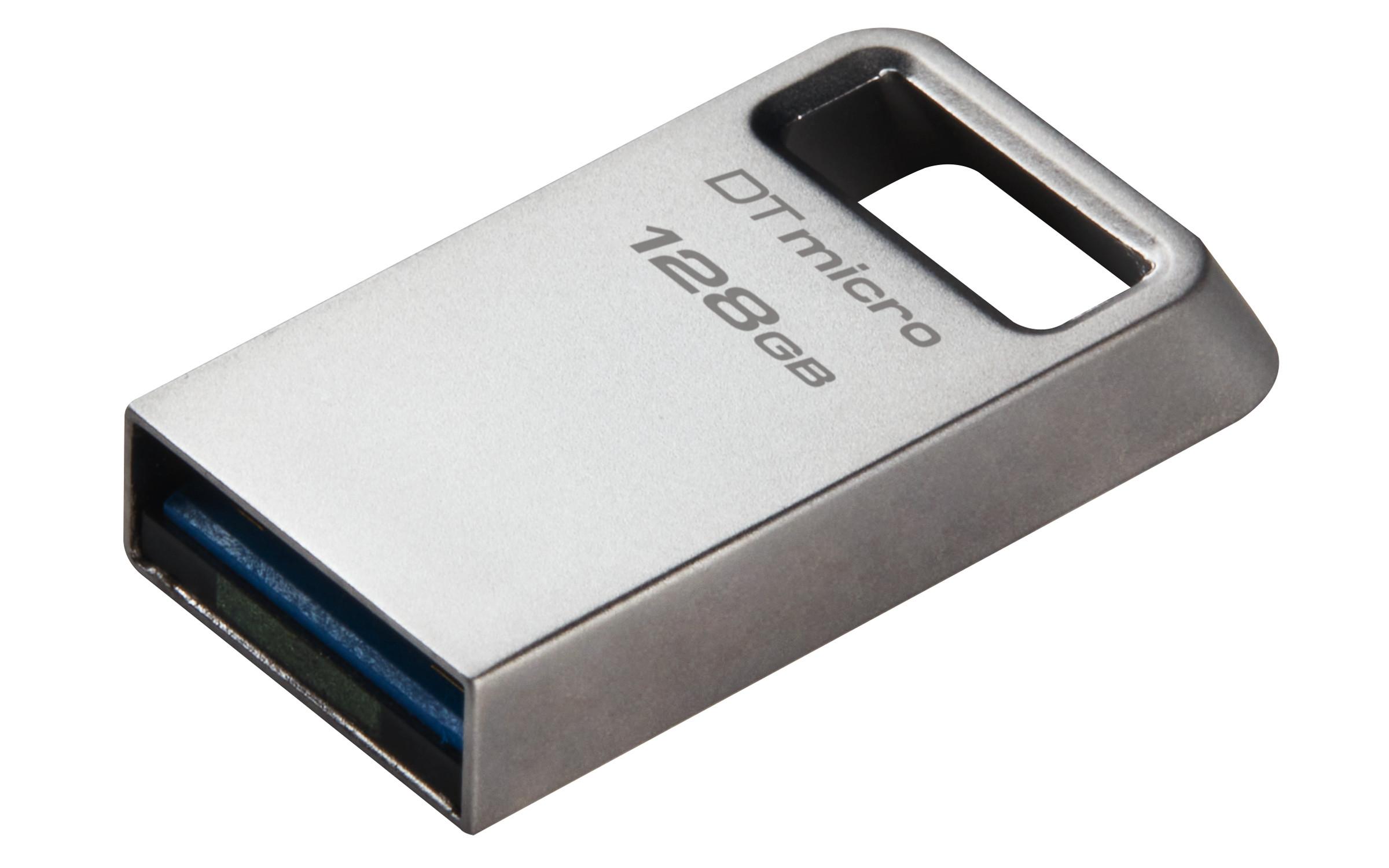 KINGSTON TECHNOLOGY  Kingston Technology DataTraveler 128 Go Micro 200 Mo/s Metal USB 3.2 Gen 1 