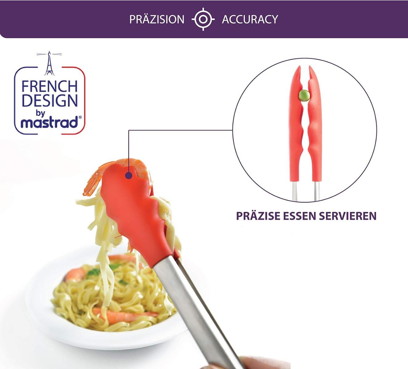 mastrad  Pince de cuisine Express acier inoxydable & silicone 28cm 