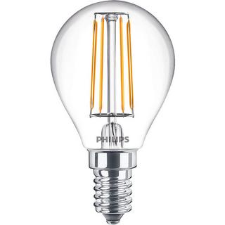 PHILIPS Pack de 2 Globes LED E14 4,3W (40W) Transparent 470lm  