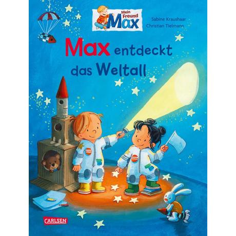 Max-Bilderbücher: Max entdeckt das Weltall Tielmann, Christian; Kraushaar, Sabine (Illustrationen) Copertina rigida 