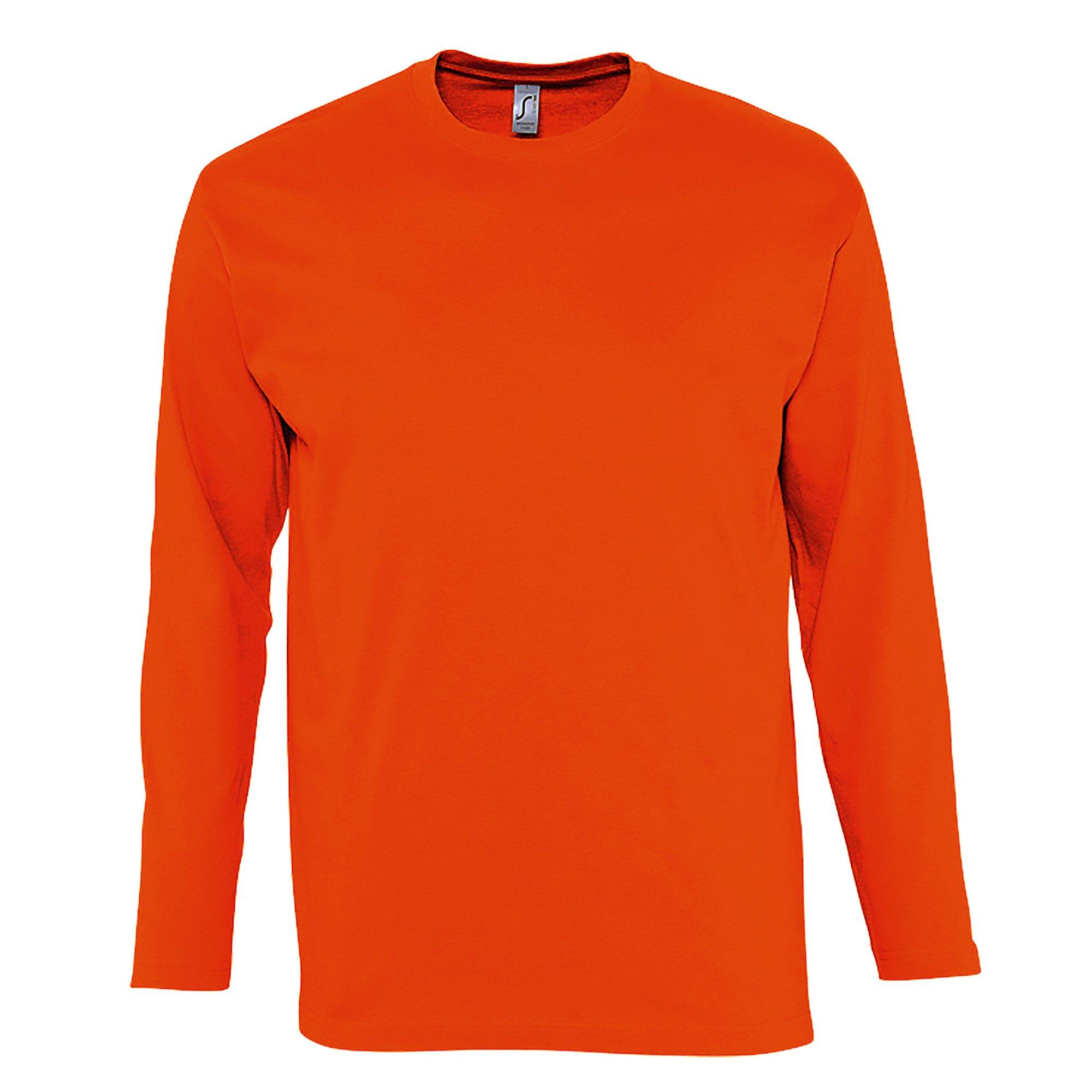Image of Monarch Longsleeve Tshirt, Langarm Unisex Orange 3XL