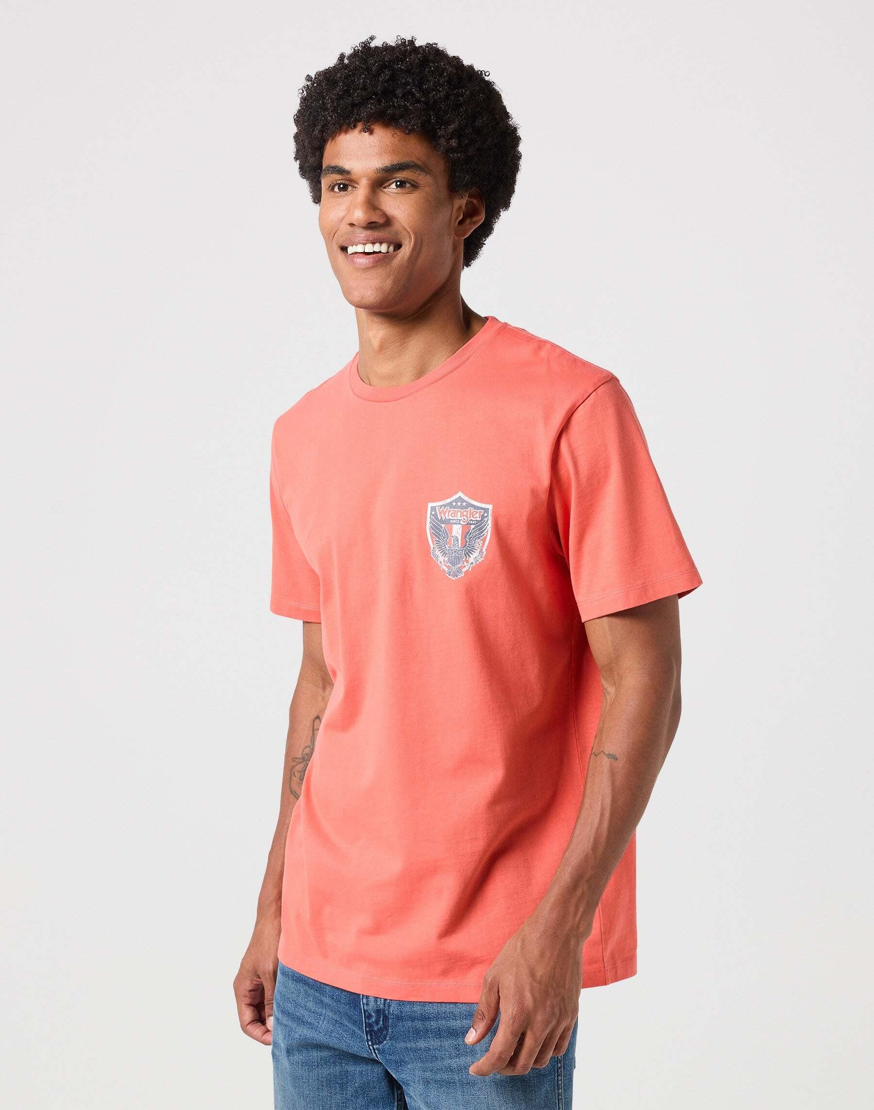 Image of T-shirts Americana Tee Herren Orange S