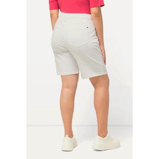 Ulla Popken  Bermuda en jean Mandy, coupe 5 poches et taille confortable 