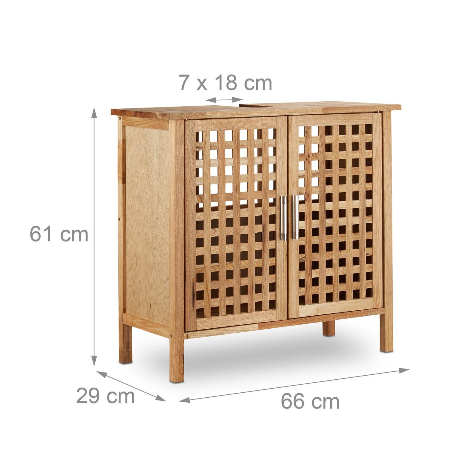 B2X Meuble vasque en noyer  