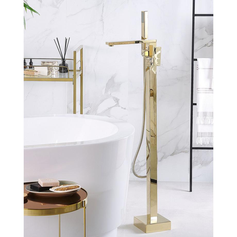 Beliani Rubinetteria per vasca da bagno freestanding en Materiale sintetico Moderno DELLA  